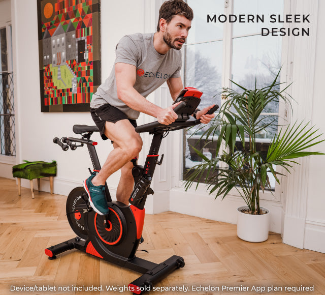 Working out on an Echelon Bike